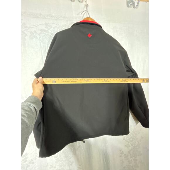 Its Fun To Be Canadian Jacket XXL Black Red Embroidered Canada Spell Out - Picture 13 of 14